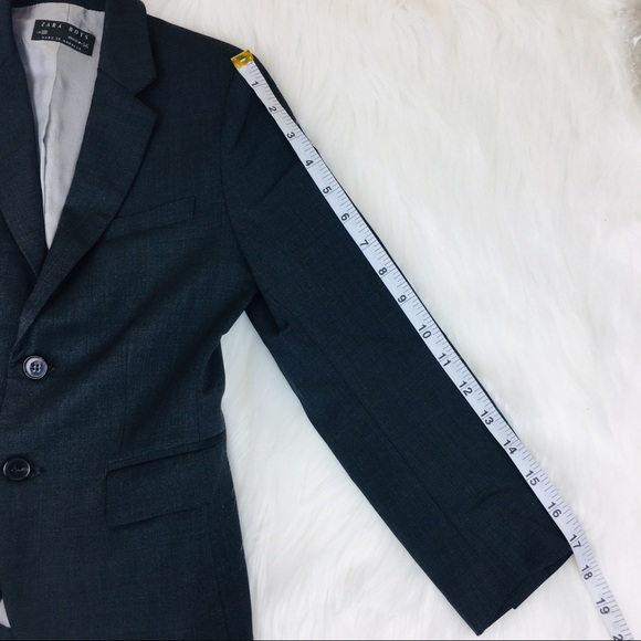 Zara Boys Tailor Fit Blazer Suit Jacket Size 5-6 - Picture 4 of 11